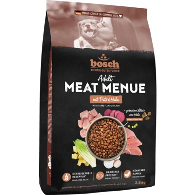 Bosch Meat Menue Adult Hondenvoer - Kalkoen & Kip - 12 kg