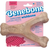 Benebone Puppy Wishbone - Bacon - Medium