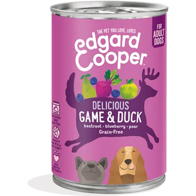 Edgard & Cooper Wild & Eend hond natvoer blik 400 gram