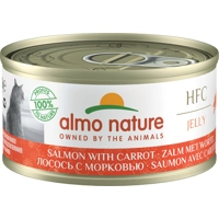 Almo Nature HFC Jelly zalm met wortel natvoer kat (70 g) 12 x 70 g