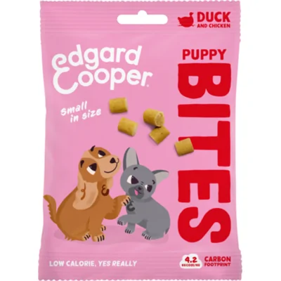 15x Edgard&Cooper Puppy Bite S Eend&Kip 50 gr