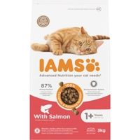 3x IAMS Kat Adult Zalm 3 kg
