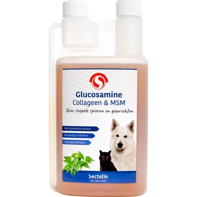 Sectolin Glucosamine, Collageen & MSM Hond & Kat - 1 L