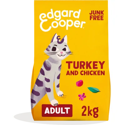 Edgard & Cooper graanvrij kalkoen kattenvoer 2kg