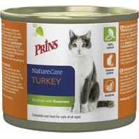 6x Prins NatureCare Kattenvoer Nat Kalkoen 200 gr