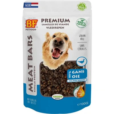 12x BF Petfood Meat Bars Gans 100 gr