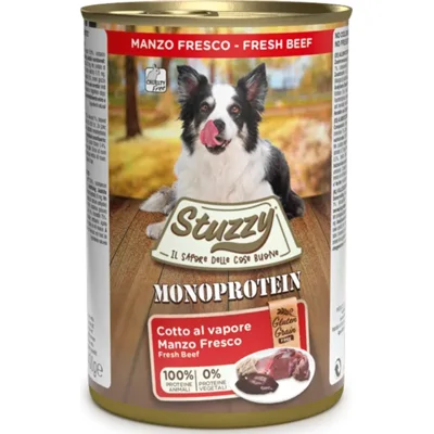 6x Stuzzy Hondenvoer MonoProtein Rundvlees 400 gr