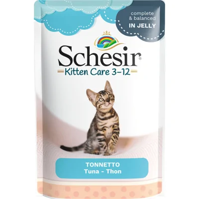 Schesir Kattenvoer Kitten 3-13 Tonijn in Gelei 85 gr