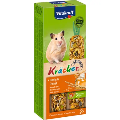 Vitakraft Hamster Kracker Honing - Spelt 2 stuks