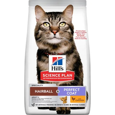 Hill's Science Plan Hairball & Perfect Coat Kattenvoer - 1,5 kg