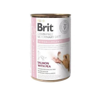 Brit Veterinary Diet Dog - Grain free - Hypoallergenic - Zalm - Blik - 6 x 400 g