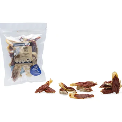 Beeztees Gevulde Konijnenoren met Eend hondensnack 250 gram