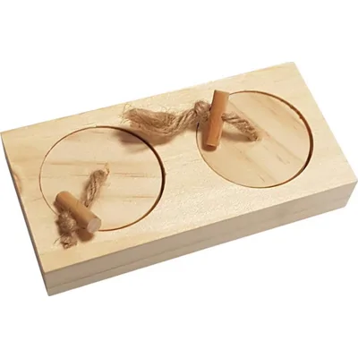 Houten Sniffle `n snack puzzle Cas 12x6x2,5 cm