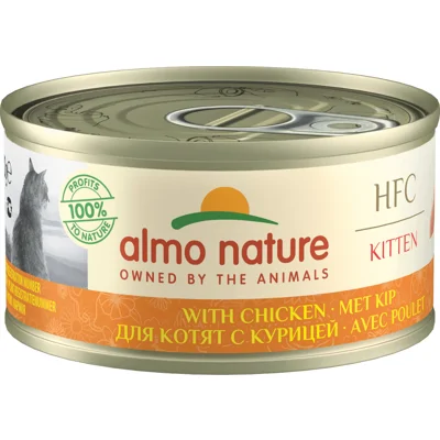 Almo Nature HFC Kitten kip natvoer kat (70 g) 12 x 70 g