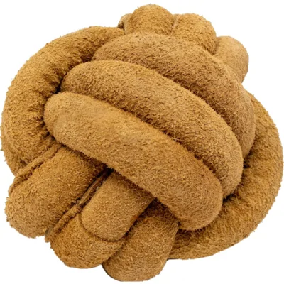 Hugglehounds Naturals leren bal voor de hond Medium