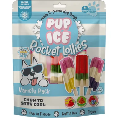 Pup Ice Rocket Lollies M variatiepak hondenijsjes Per verpakking (5 stuks)