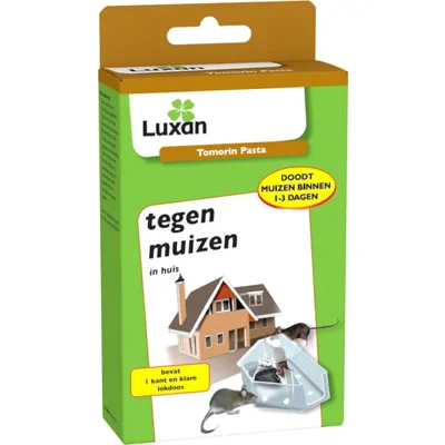 Tomorin Pasta Tegen Muizen - Voor alle ruimtes - Inclusief lokdoos - Snelle bestrijding