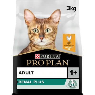 4x Pro Plan Adult Kat Renal Plus Kip 3 kg