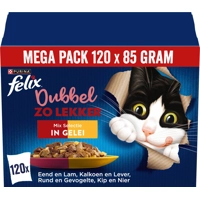 Felix Kattenvoer Dubbel Zo Lekker Pouch Gelei Countr Side Multipack 120 x 85 gr