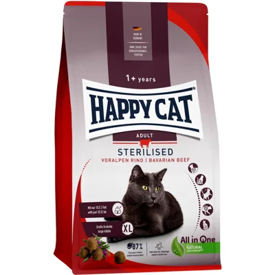 Happy Cat Sterilised Kattenvoer - Rund - 1,3 kg