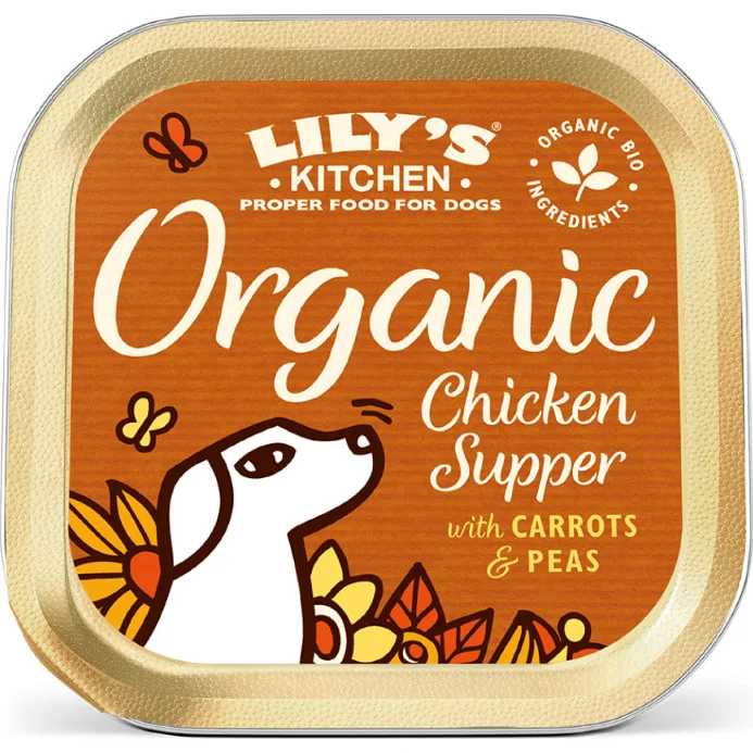 Lily's Kitchen Organic Supper met Kip natvoer hond 11 x 150 gram
