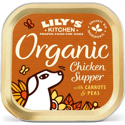 Lily's Kitchen Organic Supper met Kip natvoer hond 11 x 150 gram