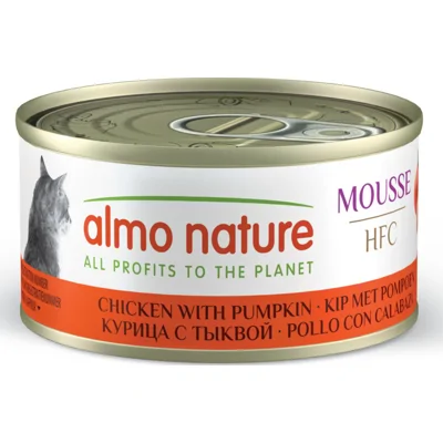Almo Nature HFC Mousse kip met pompoen natvoer kat (70 g) 24 x 70 g