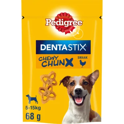 Pedigree Dentastix Chewy Chunx hondensnack mini kipsmaak (68 g) 3 stuks