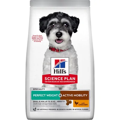 Hill's Adult Small&Mini Perfect Weight & Active Mobility met kip hondenvoer 1,5 kg