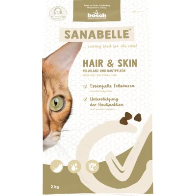 Sanabelle Hair & Skin kattenvoer 2 x 8 kg