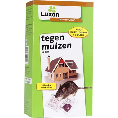 Tomorin Pasta Tegen Muizen 2 Stuks - Werkt binnen 3 dagen - Bevat 2 lokdozen - Sterk gif