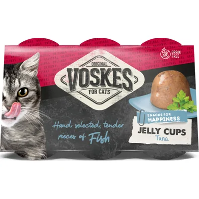12x Voskes Jelly Cups Tonijn 6 x 25 gr