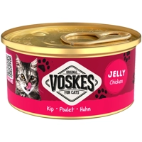 24x Voskes Kattenvoer Nat Gelei Kip 85 gr