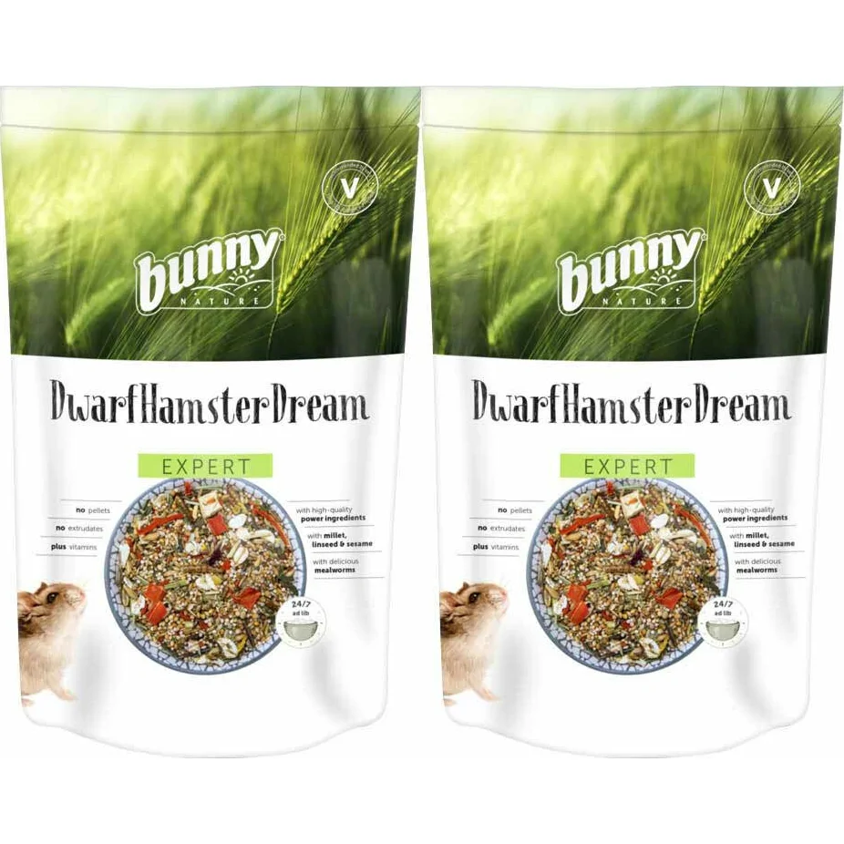 2x Bunny Nature Dwerghamsterdroom Expert 500 gr