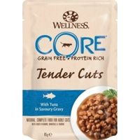 48x Wellness Core Kattenvoer Tender Cuts Tonijn 85 gr