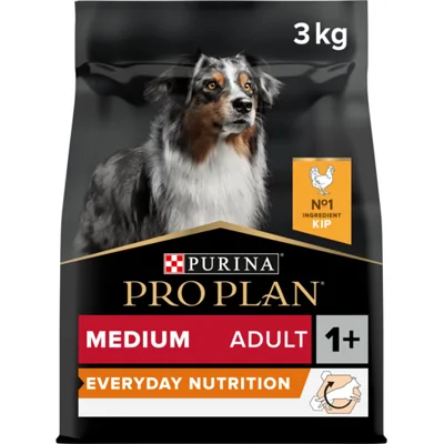 4x Pro Plan Adult Medium Everyday Nutrition Kip 3 kg