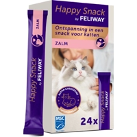 Feliway Happy Kattensnack Zalm 24 x 15 gr