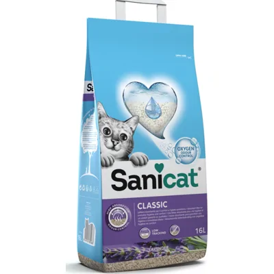 Sanicat Classic Kattenbakvulling Lavendel 16 liter