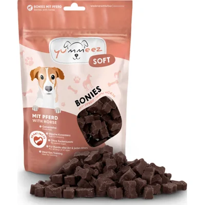 Yummeez Soft Bonies Hondensnack Paard 165 gr