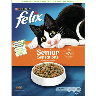 Felix Senior Sensations - Kip en Groenten - 1 kg