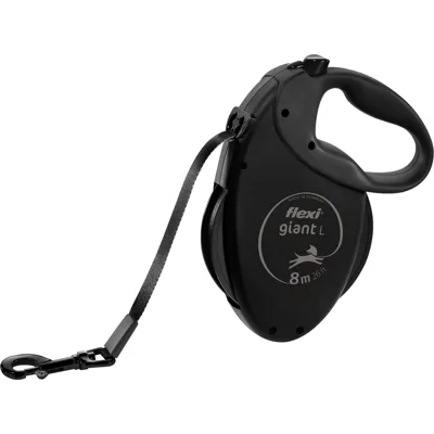 Trixie flexi GIANT Black Edition - Zwart - L: 8 m