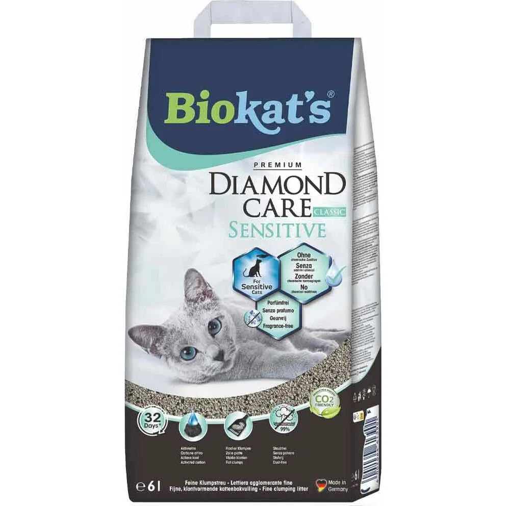 Biokat's Kattenbakvulling Diamond Care Sensitive 6 liter