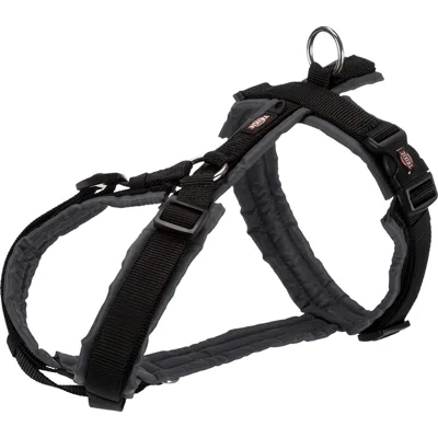 Trixie Premium Trekking Hondentuig - zwart/grafiet - S–M