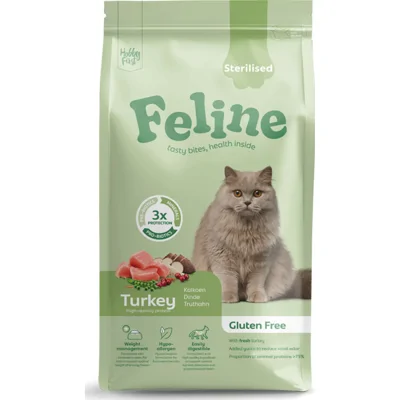 HobbyFirst Feline Kattenvoer Droog Sensitive Sterilised 1,5 kg