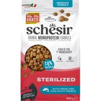 Schesir Monoproteïne Promo Kattenvoer Droog Sterilized Vis 400 gr