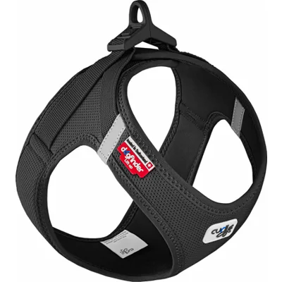 Curli Vest Harness Clasp Air-Mesh - Zwart - XL