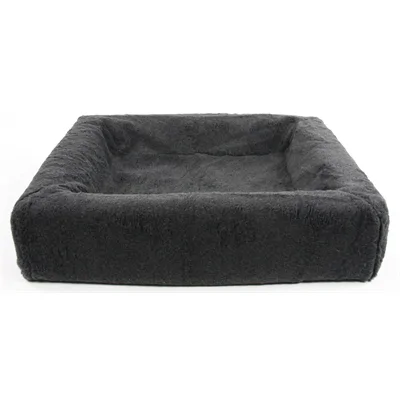Bia bed fleece hoes hondenmand grijs bia-2 60x50x12,5 cm