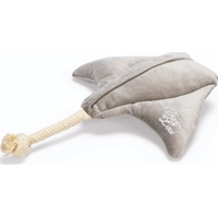 Designed By Lotte rog Anum velvet grijs hondenspeelgoed 19x24x7cm