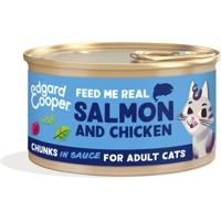 Edgard & Cooper zalm en kip kat natvoer blikje 85gr