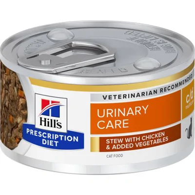 Hill's Prescription Diet C/D Multicare Urinary Care Stoofpotje Kat met Kip & Groenten 82g blik
